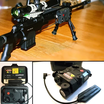 Taktisk Laser Red Dot Laser Med Hvid LED Lommelygte og IR Linse 270 Lumen for Standard 20mm Jernbane Night Vision EN/PEQ-15