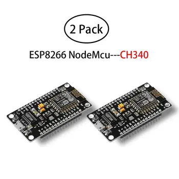 2stk ESP8266 NodeMCU LUA CH340 ESP-12E WiFi Internet Development Board Flash Seriel Trådløse Modul til Arduino IDE/Micropython