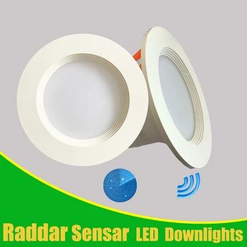 Radar Motion Sensor Led Downlight Radar Sensor Light 5W 7W Rund Forsænket 110/220V Led Pære til Indendørs Midtergangen Korridor Veranda