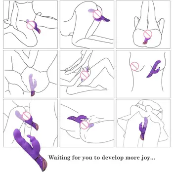 Rabbit Vibrator Til Kvinder Voksen G-Punkt Vibrator Kanin Dobbelt Vibrator Klitoris Stimulator Kvindelige Vibrerende Dildo Sex Legetøj