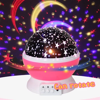 Nyhed Lysende Legetøj Romantisk stjernehimmel LED Nat Lys Projektor Batteri USB-Nat Lys Kreative Fødselsdag Legetøj For Børn