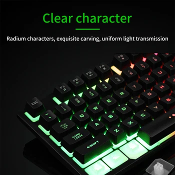 87 Taster Mekanisk Tastatur Kablede Gaming Tastatur Mix Baggrundsbelyst Anti-ghosting Blå Rød Skifte Til Bærbar PC Spil