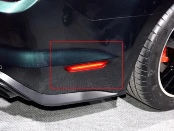 ANGRONG Bageste Kofanger Reflektor Side Markør LED baglygte Røget Sort Linse Til Ford Mustang