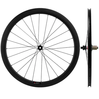 700C Carbon skivebremser Hjulsæt Thru-Aksel 45mm Clincher U-Form cykelhjul Cyclocross
