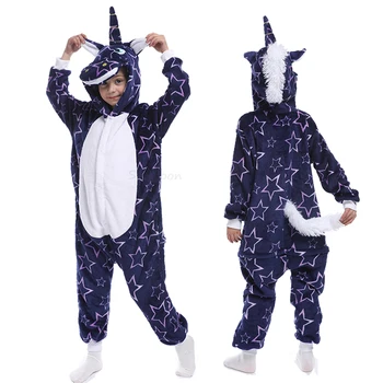 Kigurumi Unicorn Piger Pijamas Kugurumi Panda Licorne Unicorn Onesie Børn Tæppe Sleeper Drenge Unicorn Tegnefilm Dyr Pyjamas
