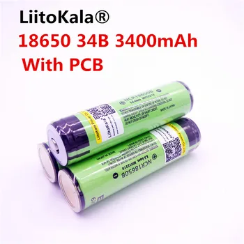 2STK liitokala oprindelige 18650 3400 mah da batería 3,7 v rechargebale li - ion pcb batería protegido para ncr18650b 18650 3400