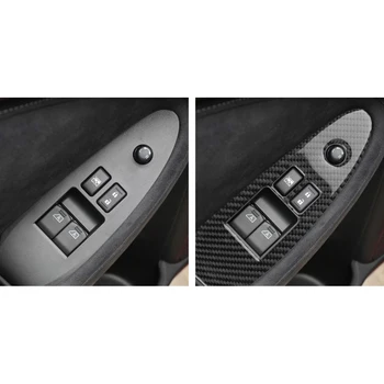 Døren Vindue Lift Control Panel Cover Sticker Til Nissan 370Z Z34 2009-På Basic Edition Ændret Indvendige Bil Tilbehør