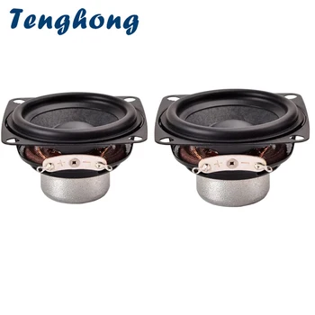 Tenghong 2stk 52MM 4Ohm 10W Full-Range Højttaler 18 Core Portable Audio Højttalere Reparation Stereo Højttaler Til hjemmebiograf 2Inch