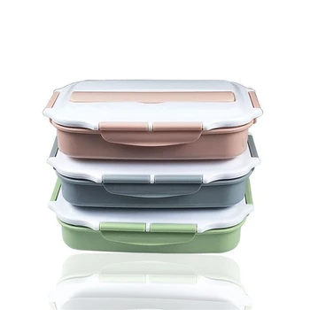 Rustfrit Stål Termisk Frokost Boks beholdere med Rum Tætte Bento Box Med Service Food Container Box