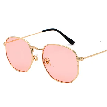 Pladsen Retro Solbriller Damer Skygge Retro Klassiske Sorte Solbriller Luksus Brand Designer Pink Nuancer til Kvinder, Oculos De Sol