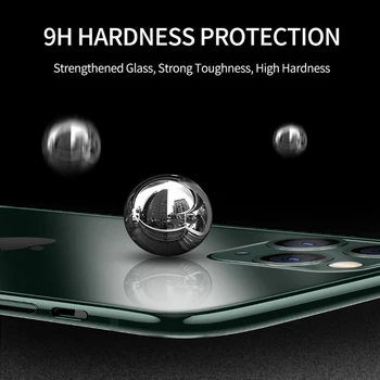 IHaitun Luksus Glas Til iPhone 11 Pro Max antal Tilfælde Ultra Tynd Gennemsigtig Glas Cover Til iPhone XS ANTAL XR X 10 7 8 Blød Kant
