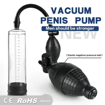 Vakuum Penis Udvidelsen Nem Betjene Penis Extender Pumpe Ærme Sex Legetøj