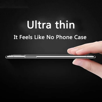 Ultra Tyndt Klart, Telefon Tilfældet For Xiaomi Redmi Note 6 7 8 9 Pro Max antal 8T 7S 9S Redmi 6A 7A 8A 9A 9C 10X K20 K30 Tilfælde Silikone Cover