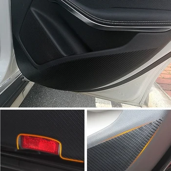 Bil Døren Anti Kick Pad Beskyttelse mat-Carbon-Fiber Klistermærker Til Mercedes Benz GLA CLA GLC klasse C W205/E klasse W213