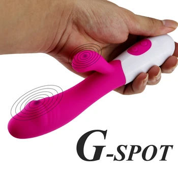 G Spot Rabbit Vibrator Sex Legetøj til Kvinder Dildo Vibrerende Vagina, Klitoris Massager Dual Vibration AV Stick Sikker Sex Voksne Produkt
