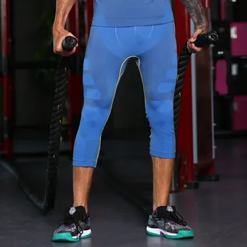 Herre Kompression Bukser Bodybuilding Jogger Fitness Motion Slank Leggings Kompressions Tights Bukser Hurtig Tør Mærke Tøj