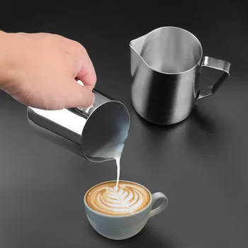 HILIFE Trække Blomst Cup Rustfrit Stål skumning Mælk Espresso Kande Kaffe Kande Barista Håndværk Kande Kaffe Latte
