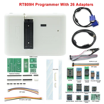Original RT809H EMMC-Nand FLASH Ekstremt hurtigt Universal Programmør + Edid-Kabel MED CABELS EMMC-Nand+35 Adaptere