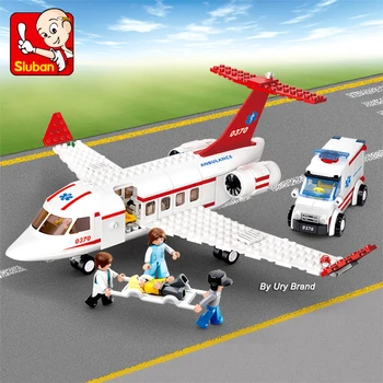 City-Serien Luftfart Begrebet Privat Fly, Fly Sæt Mini Bil Tal DIY Model byggesten Legetøj til Børn Gaver