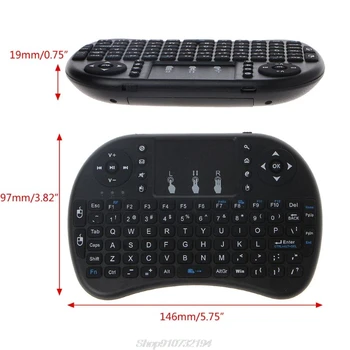 Genopladelige engelsk 2,4-GHz Trådløse i8 Tastatur, Touchpad Flyve Air Musen Til Android TV PS3 Okt Dropshipping