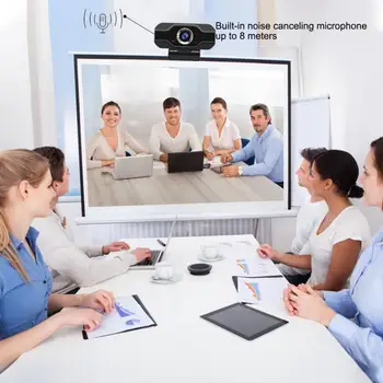 Webcam 1080P HD Web-Kamera Med Mikrofon Autofokus USB Web Cam PC Desktop Mini WebCamera Cam Web-Kamera Til Computer