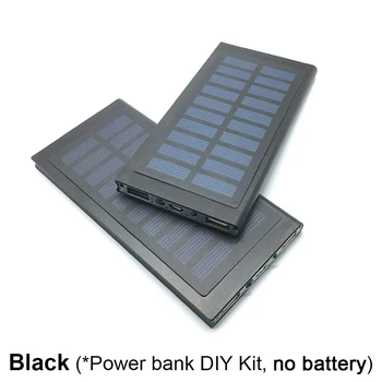 Powerbank Bærbare Pover Power Bank 1* 7566121 Solar Power Bank Tilfælde DIY Kasse Dual USB-Kit Telefon Oplader Lommelygte