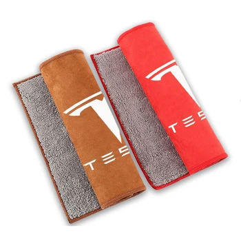 Bilens karosseri, Interiør Rene Klude Til Tesla Model 3 X S Y Logo Stærk vandabsorption Rengøring Håndklæde vedligeholdelse af Bil Tilbehør