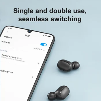 6 Stk Xiaomi Redmi AirDots 2 Trådløse Hovedtelefoner TWS Venstre Højre Lav Lag Tilstand for Bluetooth-5.0 Headset Øretelefoner