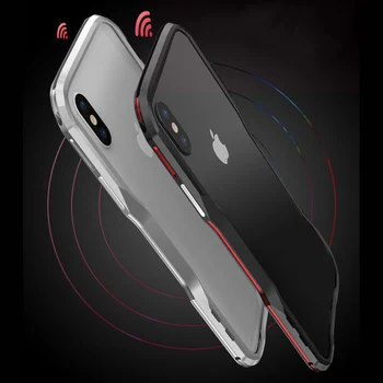 Metal Bumper til IPhone 11 Pro XR XS MAX 7 8 Plus Tilfælde Luksus Robust Stærk aluminiumsramme Stødsikkert Dække Tilbehør Beklædning