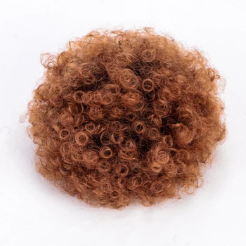 Syntetiske Krøllede Hår Hestehale Snor Puff Kort Kinky Paryk African American Kort Afro Kinky Curly Hair Wrap