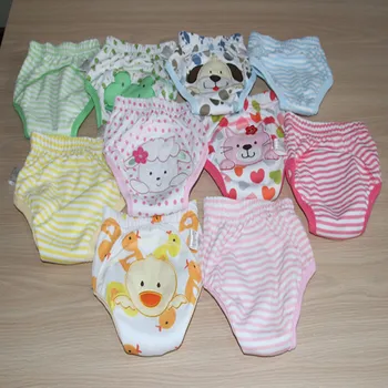 Kvalitet Vaskbar Baby Tisse Uddannelse Bleer Shorts Dreng Underwears Pige Trusser Toilet Læring Bleer Trusser 3 lag 2pcs/masse