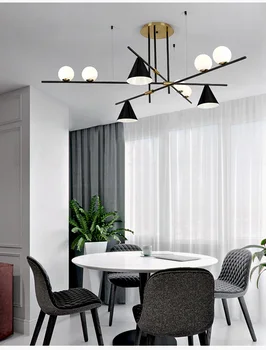 Nordisk Glas Bolden Lysekrone Moderne Soveværelse/Studie værelse Hængende Lampe Art Deco lampe, Hjem Indendørs Lysekrone