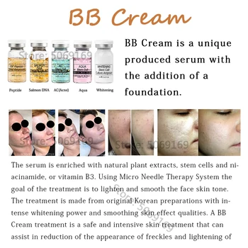 Koreanere Kosmetik BB Cream 8ml Stayve Serum Meso Hvid Brightening Serum Til Blegning af Acne Anti-Aging For BB Cream Maskine