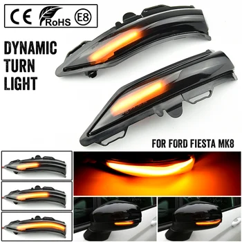 2 stykker Dynamisk Blinklys For FORD Fiesta MK8 2019 2020 LED-blinklys Lys Side Lampe Pil
