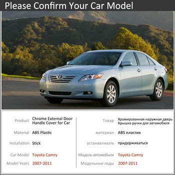 Chrome Bilens dørhåndtag Dækning for Toyota Camry Daihatsu Altis XV40 2007~2011 Luksus Trim-Sæt Udvendigt Tilbehør 2008 2009 2010