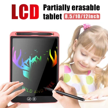 12 tommers LCD-Tavle Delvis Sletning af tegnebrættet Elektroniske Tyk Pen Fremhæve Puder DIgital Farverige Tabletter