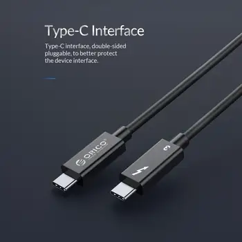 ORICO Thunderbolt-3-Kabel USB-C Type C 8K60Hz HD-5A PD100W Thunderbolt-3 Kabel Til Macbook Pro Type C-Kabel Thunderbolt 3