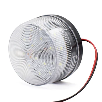 1stk Høj kvalitet LED hvidt lys AC 220V sikkerhed signal strobe indikator for porten / garage / parken / skole