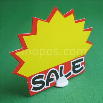 Selvklæbende Mini kortholder, små tag pop klip vise tegn griber label billet papir kunst memo navn kort prissætning tagging-knappen