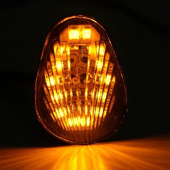 2 STK LED blinklys Indikator Lampe Flush Mount til Yamaha YZF R1 R3 R6 R6S FZ6 FZ1 FZ Fazer FZ6R FZ07 FZ8 FZ09 TMAX MT-0