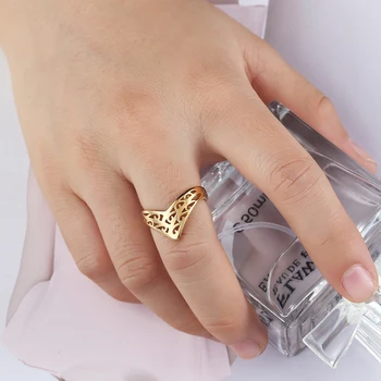 BAOLAISI Crown Ringe Til Kvinder Nye Geometriske Trekant Engagement Ring Mode Smykker, Trendy Europa Design Bryllup Mærker