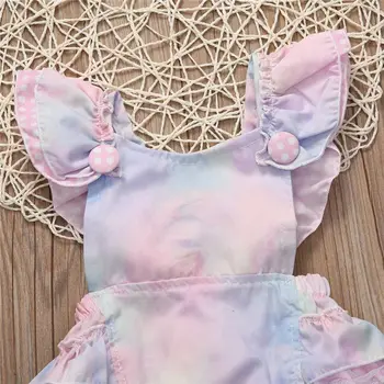 Citgeett Sommer Mode Blomster Nyfødte Spædbarn Baby Pige Heldragt Buksedragt Udstyr Sunsuit Tøj 0-3Y