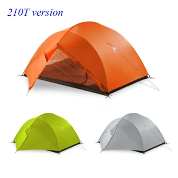 3F Gear 15d silnylon 210T pu coated sæson 3 / 4 årstider 3 person 2 lag camping telt