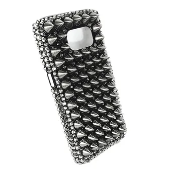 Cool Rock Full Metal Punk Pigge Nitter Nitte Sorte Diamant Cover Til Samsung Galaxy Note 20 10 9 8 S20 Ultra S10E/9/8 Plus