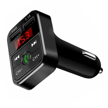 Bluetooth Car FM Transmitter Håndfri Trådløse Radio Adapter LCD-Hurtig Dual USB Oplader, MP3-Afspiller Bil FM-Senderen