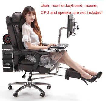 OK920 Fuld Bevægelse Formand Aksel Monitor Mount Tastatur Indehaver +Stol Arm Klemme Albue Håndled Støtte musemåtte til Spil Office