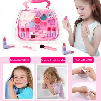 Legetøj Til Piger, Skønhed Sæt Gøre Op Kids 3 4 5 6 7 8 År Gammel Fødselsdag Gaver Makeup-Værktøjer TSLM1