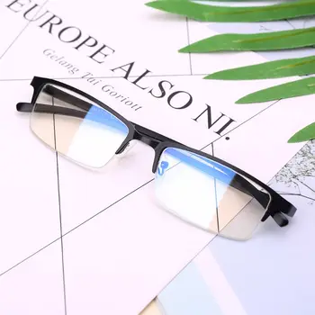 Unisex Anti Blå Stråler Business-Briller Til Mænd, Kvinder Casual Retangular Metal Ramme Optiske Briller Protector Briller
