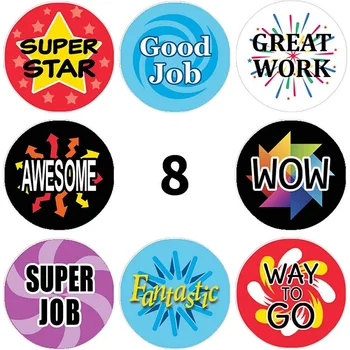 StoBag 500pcs Godt Job Klistermærker For Studerende, Lærere Belønning Label Super Star Kids Motiverende Gave Forsyninger Fejrer