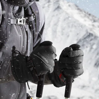 Naturehike fleece handsker varm vinter vindtæt ski handsker kvinde mand udendørs vandtætte handsker